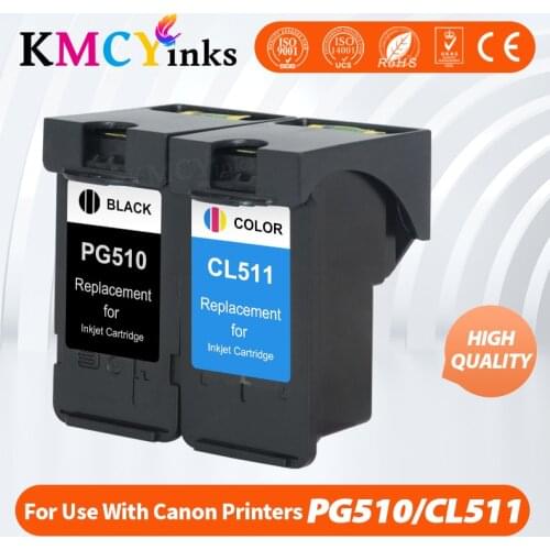 KMCYinks PG510XL CL511XL PG510 Ink Cartridge for Canon MP240 MP250 MP260 MP280 MP480 MP490 IP2700 MP499 printer PG 510 CL 511