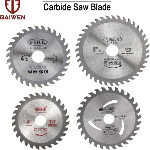 110mm/115mm/125mm Wood Cutting Disc Carbide Tipped Circular Saw Blades For Angle Grinder Woodworking Cutter