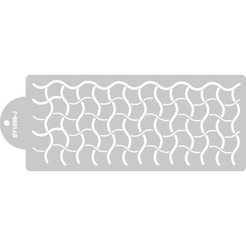 Diy Bohemian Style Plastic Sugar Sieve Mold Fondant Printing Mold Hollow Wedding Cake Edge Decoration Template Baking Tools