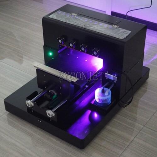 Factory UV printer A3 UV Flatbed Printer a3 for Pen Phone Case, Lighter, TPU, PVC, Metal, Wood, 3D emboss Printing