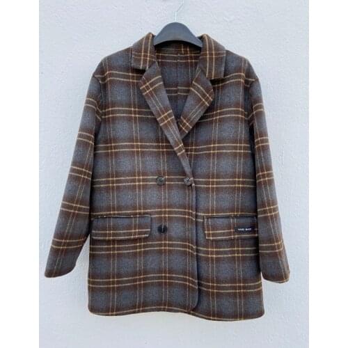 ICCLEK Women's Plaid Coats