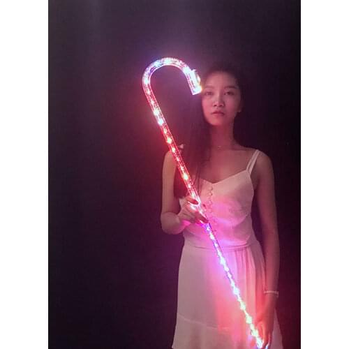 LED Dancing crutches Colorful KTV Party ballroom DJ Show dance accessories light props shoes for women kids girls gifts