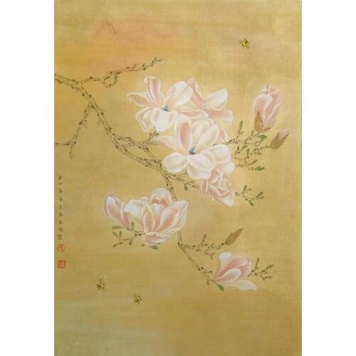 Canvas Art Picture Print Painting Chinese Watercolor Flowers and Birds Oil Painting on Canvas Wall Art Picture for Home Decor