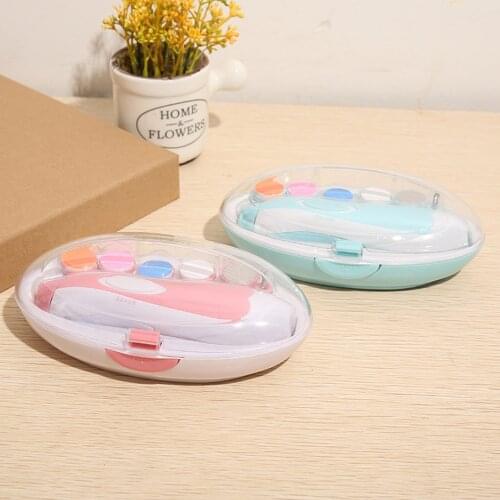 6 In 1 Ergonomic Design Electric Nail Clipper Manicure And Pedicure Nail Clippers Grooming Set With LED Light