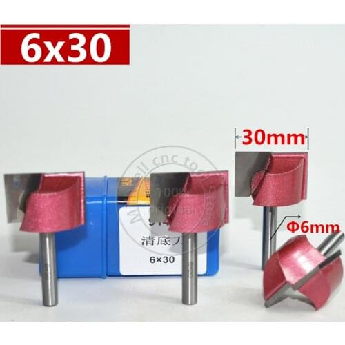 6mm*30mm,Freeshipping,CNC machine woodworking router bit,wood tool,tungsten steel end mill,smooth cutting,milling,PVC,Acrylic