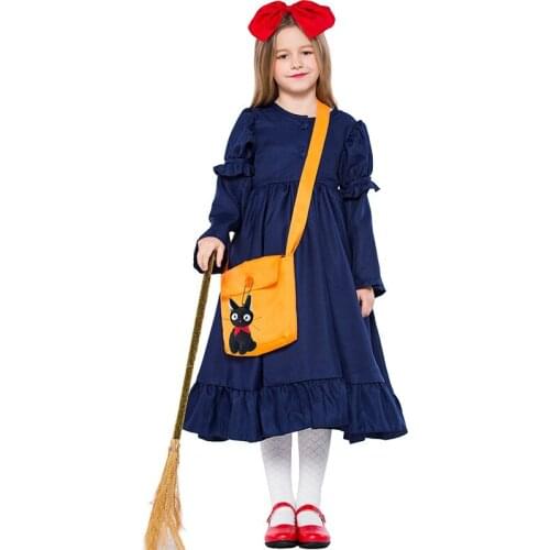 Halloween Costume Childrens Performance Costume Witch Dress Girl Little Witch Qiqi Photo Parent Child Costume Masquerade
