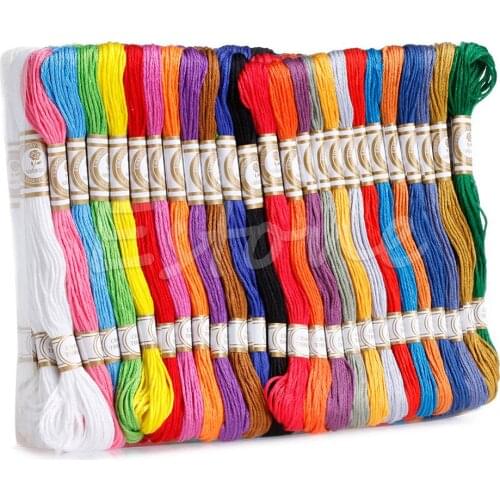 Lot 100 Multi Colors Cross Stitch Cotton Embroidery Thread Floss Sewing Skeins