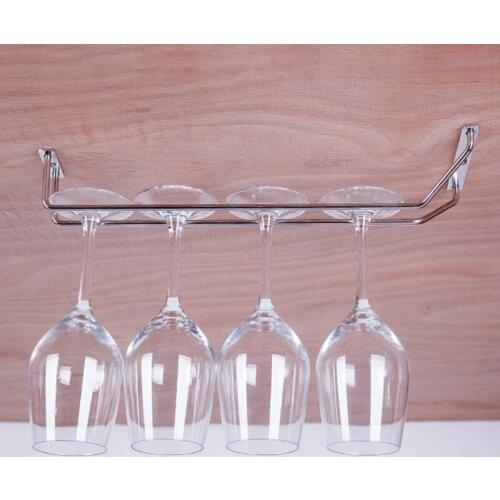Multi-Purpose Hooks Kitchen Storage Wine Rack Glass Holder Hanging Bar Hanger Stainless Steel Wine Rack Stand Paper Roll Holder