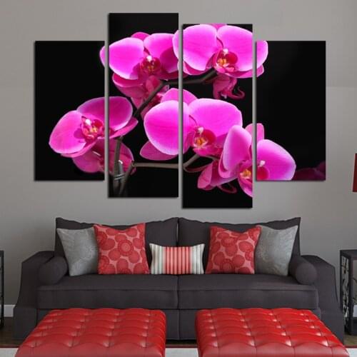 New Modular Free shipping 4 pieces new canvas painting wall pictures print on canvas HD image unframed home decoration