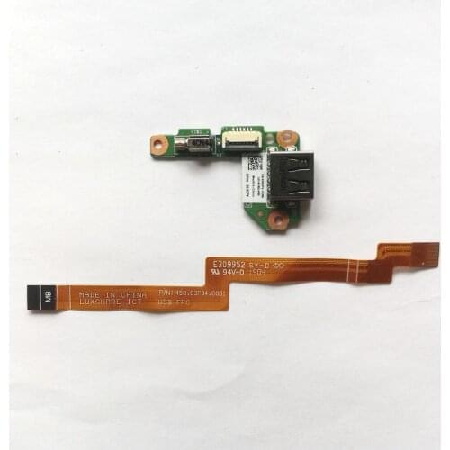 Original FOR Dell Venue 11 Pro 7140 Tablet USB Port Board Cable 14892-1 10GPV 010GPV CN-010GPV test good free shipping