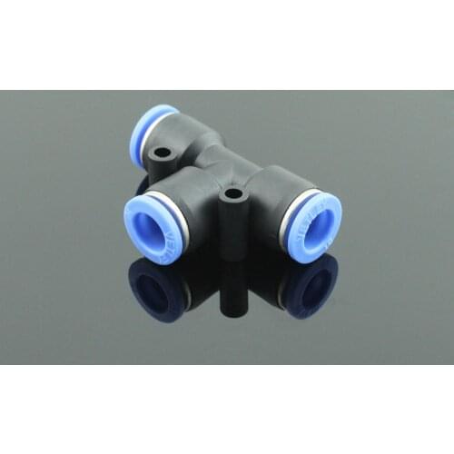 PUT 4/6/8/10/12 Union Tee tube fittings Plastic Quick Connectors Fitting high quality manufacturer PUT 04/06/08/10/12