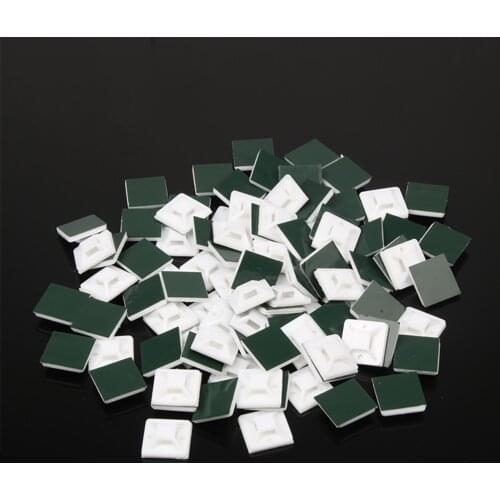 Strong Adhesive Backed Mounts Cable Tie Mounts Wire Tie Base Holders Screw-Hole Anchor Point Provides Optimal Strength for long