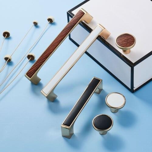Light Luxury Nordic Handles Zinc Alloy Cabinet Door Handles Pulls Knobs Kitchen Cupboard Pulls Drawer Knobs Furniture