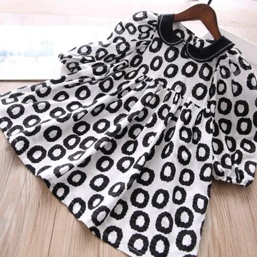 Girls loose dress fall new baby girls print cotton dresses wholesale kids dress