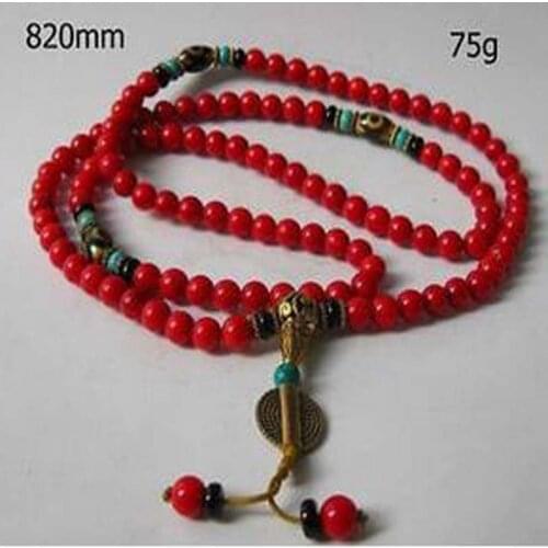 Tibetan buddhist prayer Buddha turquoise worry Myra bead necklace, bracelet