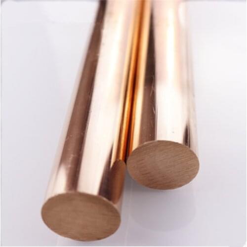 Solid round pure copper rod anode electrode Cu bar cylinder stick for copper plating solution and metalworking 100mm long