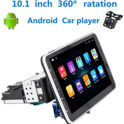 Universal 1din Car Radio Android 10.1 Multimedia Player GPS Navigation 10.1'' Rotatable Touch Screen Mirror link MP5 Player