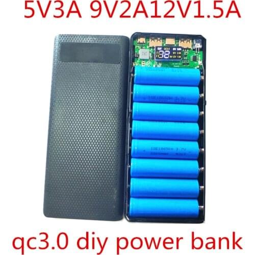 Quick Charge 3.0 Power Bank 18650 Case QC3.0 5V 9V 12V Lithium Battery Holder Fast Charger Box Shell DIY Kit