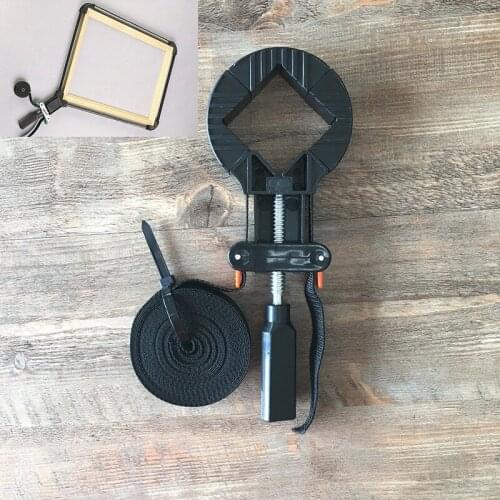 1PCS 6M Long Multi-function Binding Belt Clamp Quick Adjustable Band Clamp Angle Clip With Belt TPR Handle JF1734