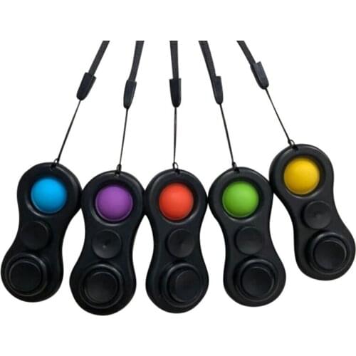 1pc Silicone Push Bubble Anti Stress Fingertip Spinning Top Decompression Spinner Stress Relief Pendant Adult Kids Toy for Gift