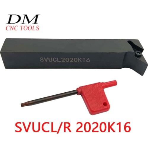 1PCS SVUCL/R 2020K16 External Tool Lathe Machining Boring Cutting Tool Holder Insert blade VC**1604
