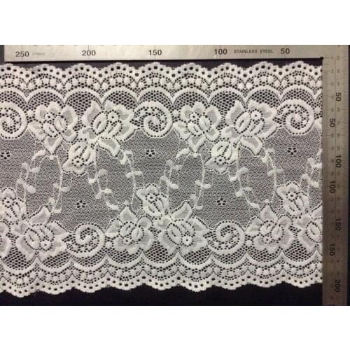 18cm hot selling symmetrical jacquard flora motif edge lace trim,XM0826C
