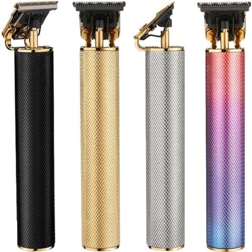 2021 Professional T9 Hair Clipper Skeleton Heavy Cordless Beard Trimmer Men 0mm Baldheaded Hair Cutting Machine Shaver Colorful