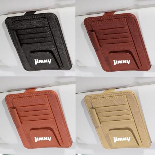 Car Organizer Sunshade Storage Bag Car Sun Visor Clip Bag Stowing Box Pen Card Ticket Sunglasses For Suzuki jimny 2006-2019
