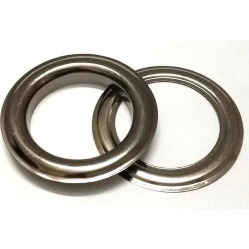 Large #12 (1.5" Hole) Silver Gold Gunmetal Curtain Grommets with Washers