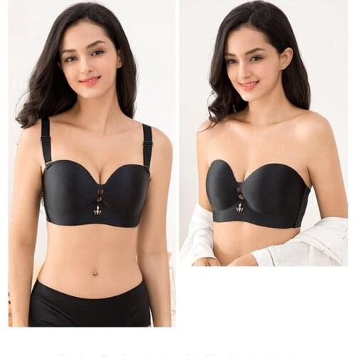 Bras for women plus large big size ladies tube top bralette gather High quality sexy brassiere Thin wireless bra