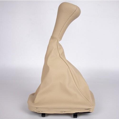 Beige Leather 6 Speed Illuminated Gear Knob and Gaiter For BMW E-46