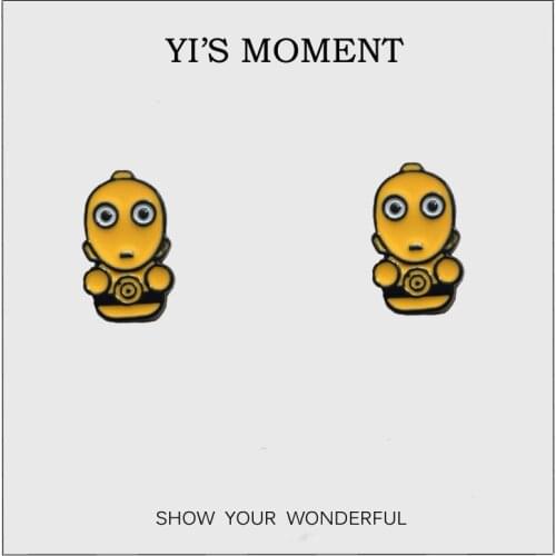 Birthday Gift Enamel Earrings Outer space movie Earing for kids