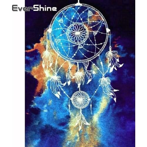Evershine DIY Diamond Embroidery Dream Catcher Diamond Painting Scenery Full Square Drill Display Diamond Mosaic Home Decoration