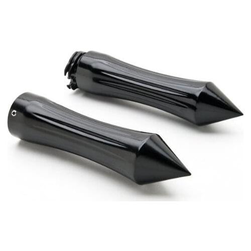 7/8" Motorcycle Spike Chrome Aluminum Handlebar Hand Grips For 22cm