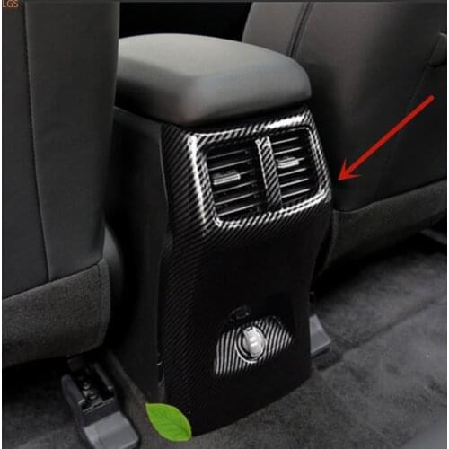 For Kia Sportage R 2018-2019 ABS Chrome Rear air conditioner air outlet Decorative frame Anti-kick protection Car styling
