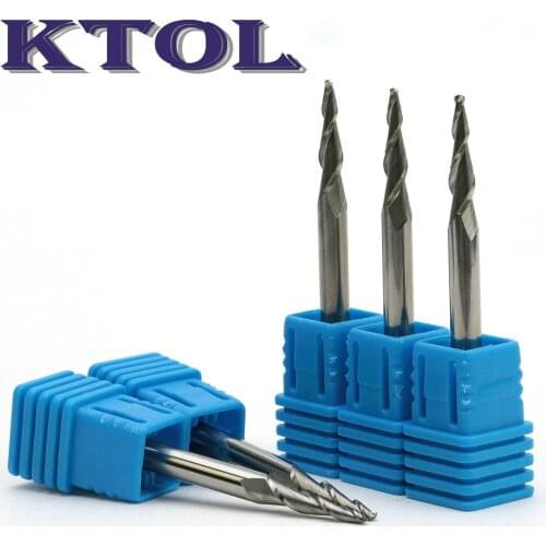 4x15mm R1.5 Two Flute Tapered Ball Nose Carbide End Mill Cutter Engraving Bits CNC Router Tool 10pcs 3D CNC Mill Cutter Woodwork