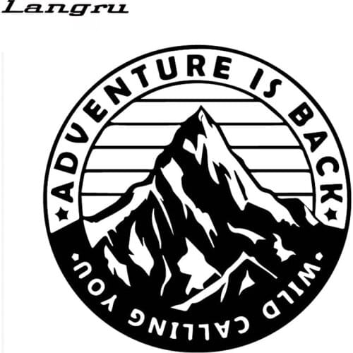 Langru 15cm*15cm Mountain Climbing Adventurer Decal Car Cover Scratch Fashion Car Accessories Sticker Jdm