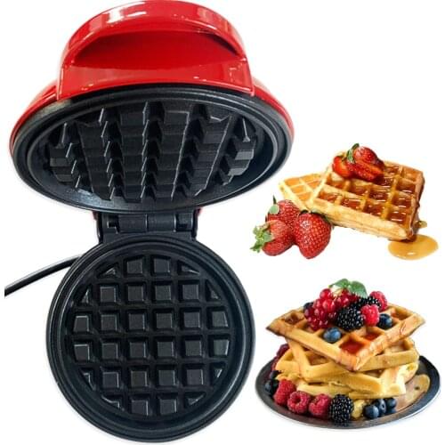 350W Mini Electric Waffles Maker Bubble Egg Cake Oven Breakfast Waffle Machine Fried Egg Pancake Pan Eggette Machine