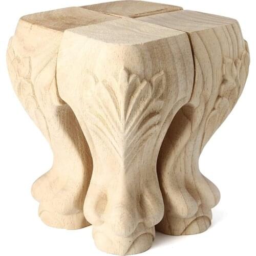 10-25cm Solid Wood Sofa Feet European Style Carving Furniture Replacement Feet Wooden furniture feet for cabinet, table, stool