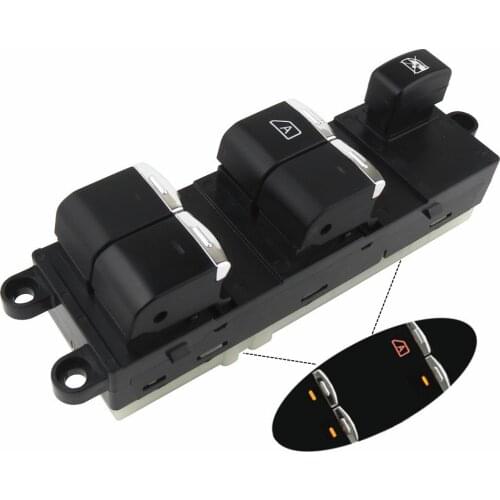 Orange Light Master Power Window Switch Control For Nissan Navara D40 Qashqai Pathfinder · R51 2004-2016 25401-EB30B 25401-JD00A