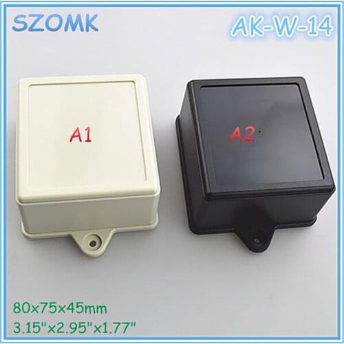 Plastic box distribution enclosure electrical cabinet (10 pcs) 80*75*45mm wall mount enclosure plastic case electronics box