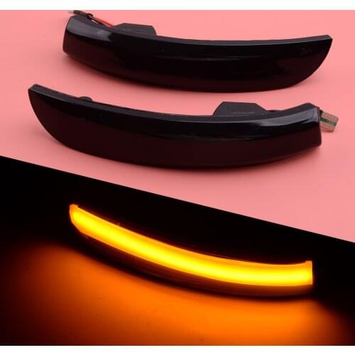 Sequential Dynamic LED Side Rearview Mirror Turn Signal Blinker Light Fit For Ford Kuga Escape II EcoSport 2013-2016 2017 2018