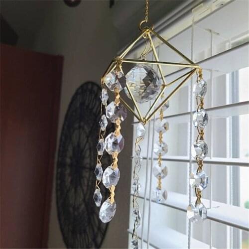 Rainbow Sunburst Sun Catcher Moon Sun Catcher Celestial Deco Crystal Room Hanging Window Decor Boho Gift Boho Home Decoration