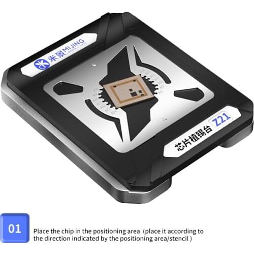 MJ Mijing Z21 8 In 1 IC CPU Reballing Platform for A8 A9 A10 A11 A12 A13 A14 A14S Repair Kit With Stencil