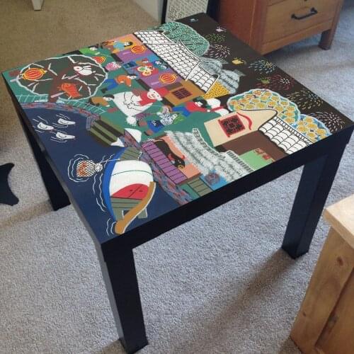 55*55CM Rural Style PVC Table Stickers For Cafe Bar Self-adhesive DIY Desk Renovation Decal Waterproof Tablecloth Covers Decor