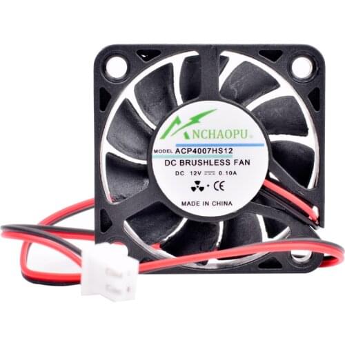 ACP4007HS12 4cm 40mm 40x40x7mm DC5V/12V/24V 0.10A ultra-thin cooling fan for computer router mobile phone transformation