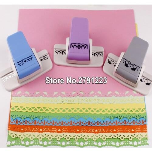 Punch scrapbooking handmade edge device DIY paper cutter craft Handmade New fancy border punch S flower design embossing