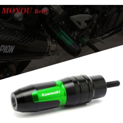 Crash Pads Exhaust Sliders Crash Protector For Kawasaki Z750 Z900 Z800 Z250 Z300 Ninja 250 300 Z1000 Z1000SX ER6N with logo