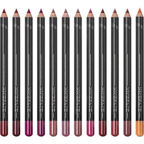 12-color lip liner nude color modification not easy to fade lip liner matte velvet lipstick pen lip pencil