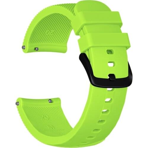 14 Colors Sport Bracelet Smart Watch Quick Replacement Silicone Strap 20mm Wristband For Samsung Galaxy Watch Active Watch Band